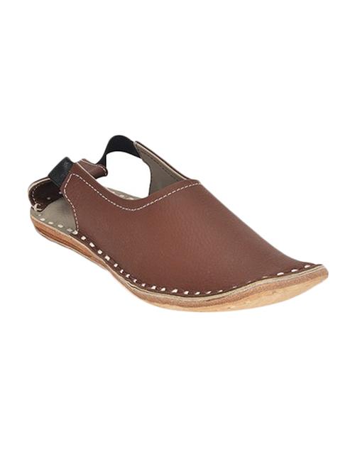 brown leatherette back strap sandal - 13074059 - Very Small Image - 1