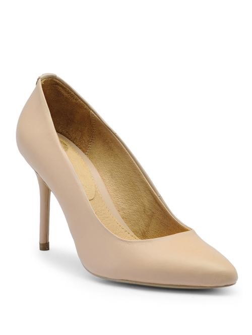 beige leather slip on pumps - 13077865 - Very Small Image - 1