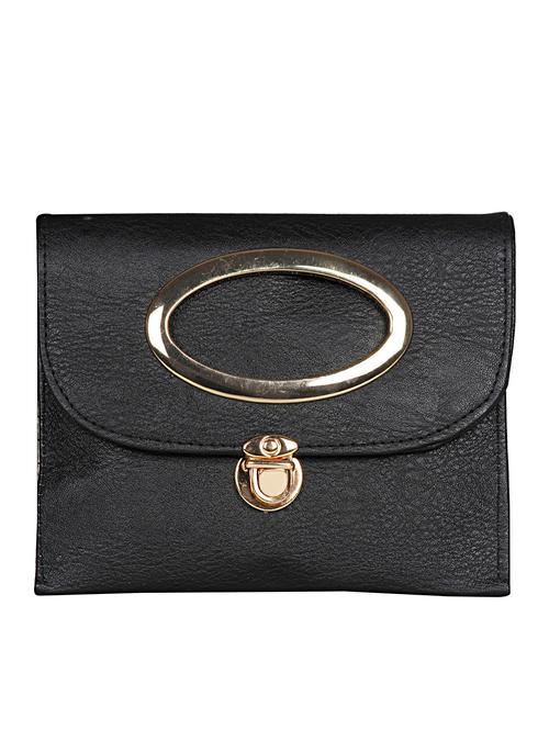 black leatherette clutch - 13078689 - Very Small Image - 1