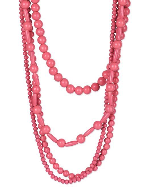pink beaded layered necklace - 1307875 - Very Small Image - 1