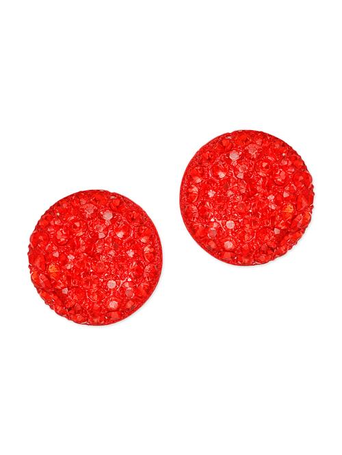 red metallic studded studs - 1308032 - Very Small Image - 1