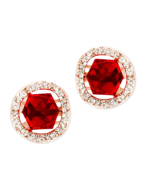golden metallic studded studs - 1308101 - Very Small Image - 1
