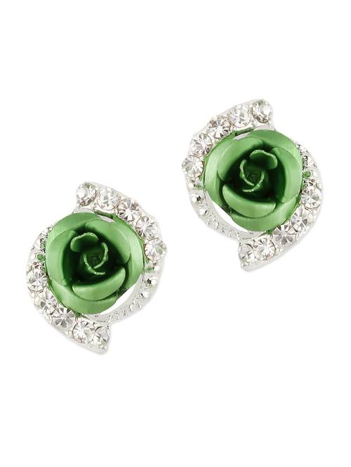 green metallic studded studs - 1308103 - Very Small Image - 1