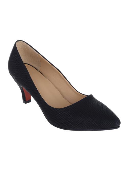 black sheet slip on pumps - 13082542 - Very Small Image - 1