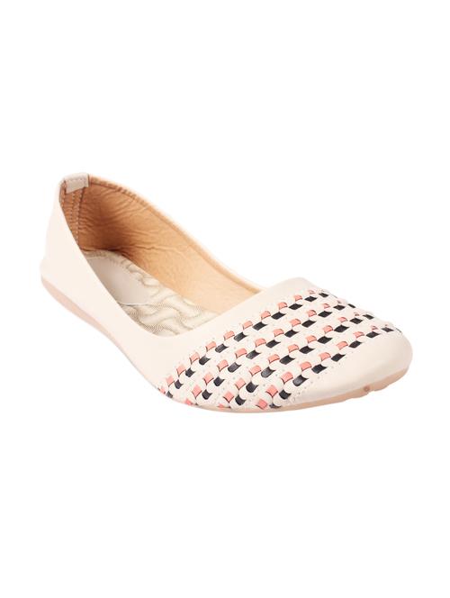beige faux leather slip on ballerina - 13085428 - Very Small Image - 1