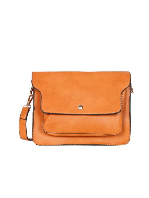 brown leatherette sling bag - 13098510 - Very Small Image - 1