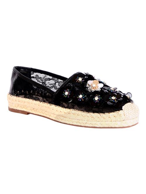 black faux leather casual shoes - 13099757 - Very Small Image - 1