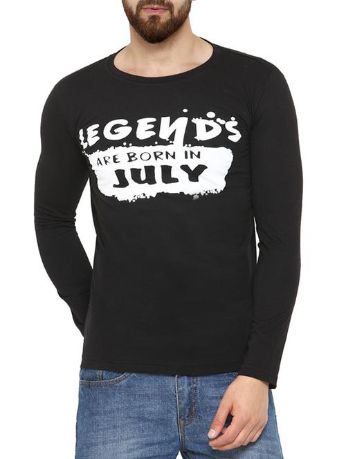 black cotton tshirt - 13099967 - Very Small Image - 1