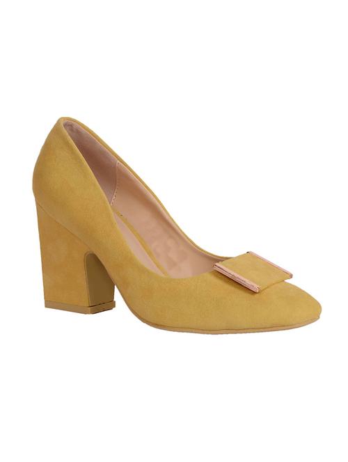 yellow suede slip on pumps - 13102944 - Very Small Image - 1