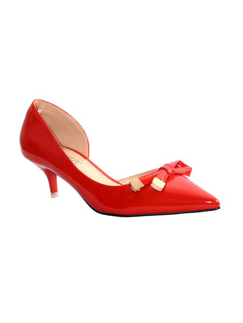 red patent leather slip on pumps - 13102957 - Very Small Image - 1