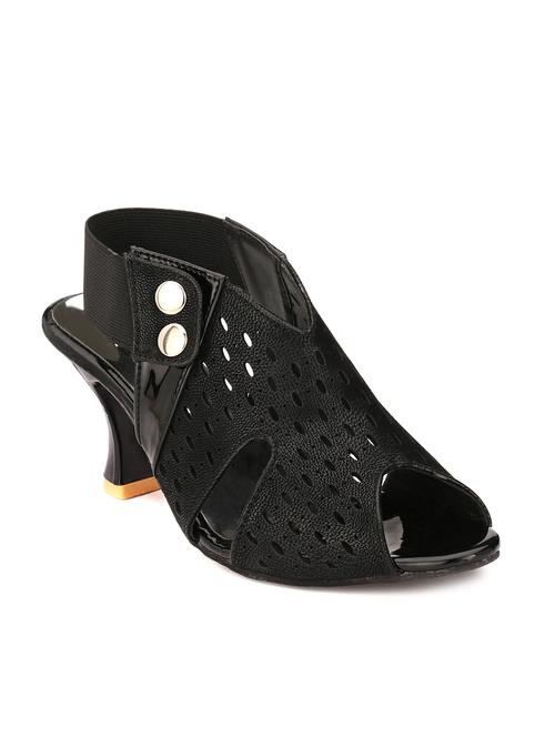 black suede back strap sandals - 13111151 - Very Small Image - 1