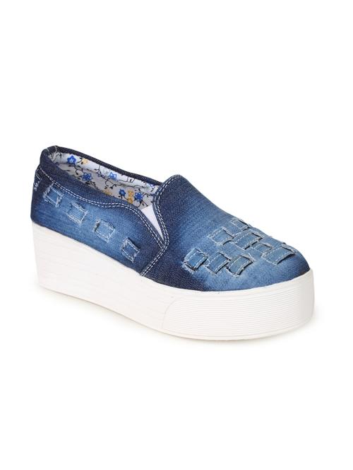navy plimsolls casual shoe - 13111744 - Very Small Image - 1