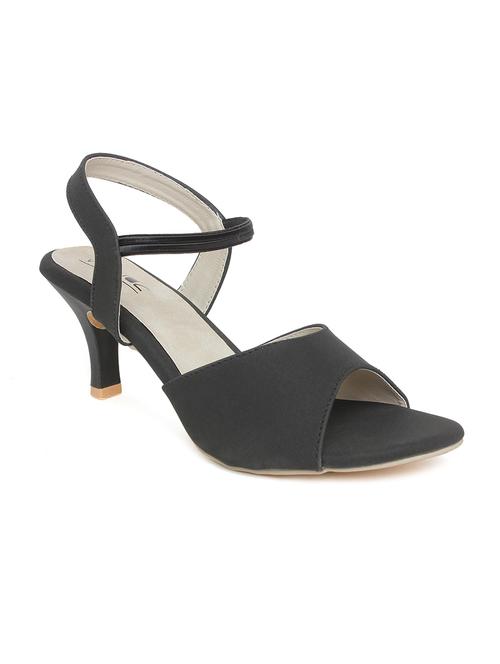 black leatherette back strap sandals - 13111902 - Very Small Image - 1
