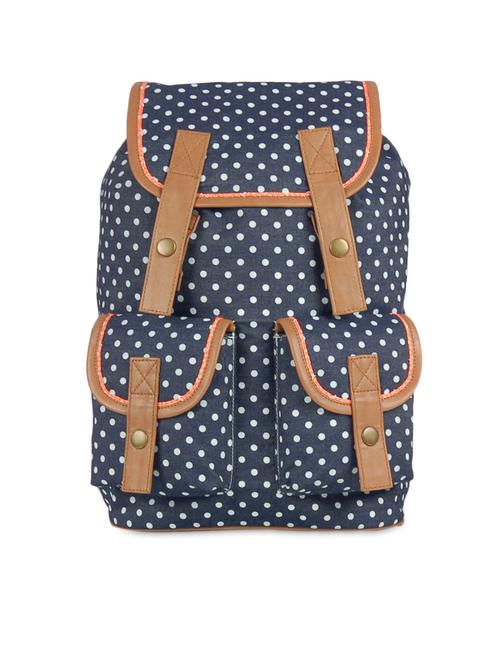 blue denim polka dotted backpack - 1311705 - Very Small Image - 1