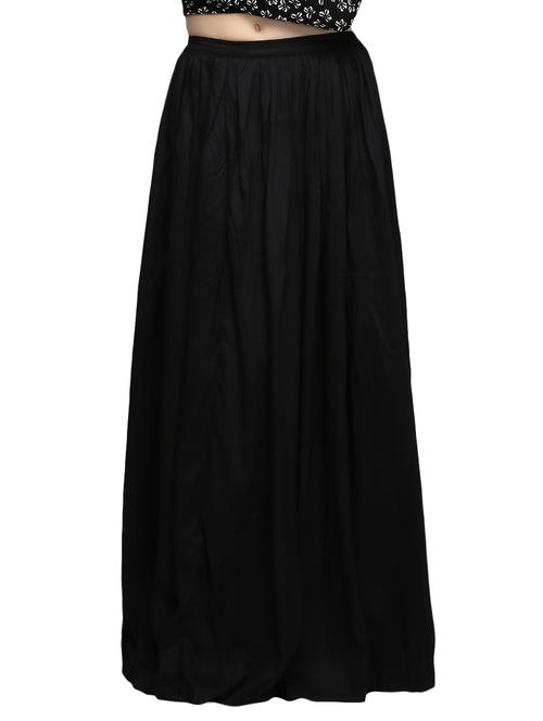 black georgette long skirts - 13127310 - Very Small Image - 1