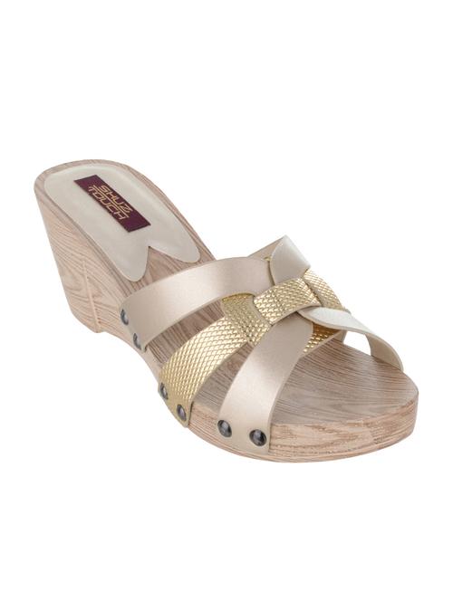 shuz touch golden sandal - 13132275 - Very Small Image - 1