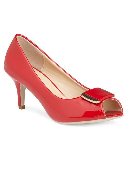 red patent leather slip on sandals - 13142815 - Very Small Image - 1