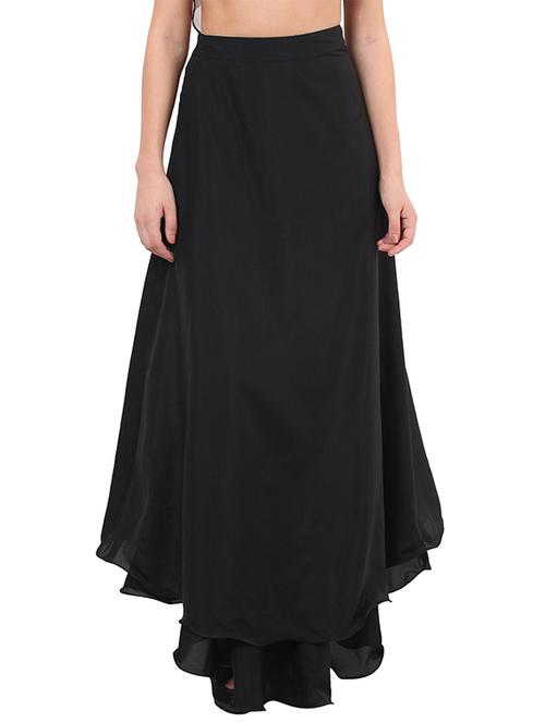 black crepe skirt - 13144218 - Very Small Image - 1