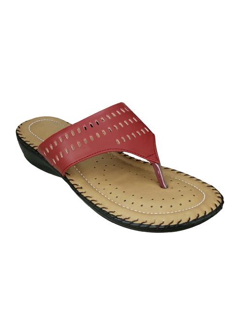 red leatherette sandals - 13147335 - Very Small Image - 1