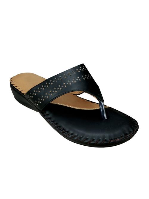 black leatherette sandals - 13147337 - Very Small Image - 1
