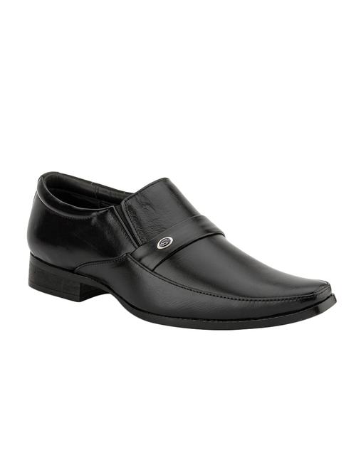 black Leather formal slip on - 13157858 - Very Small Image - 1