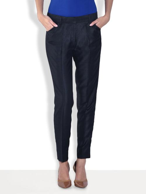 grey polyviscose formal pants - 1316500 - Very Small Image - 1