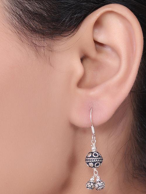 sterling silver bead drop earrings - 1316944 - Very Small Image - 1