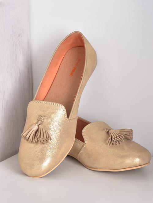 gold leather tassel loafers - 1317029 - Very Small Image - 1
