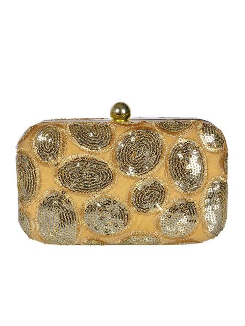 gold cotton clutch - 13172627 - Very Small Image - 1
