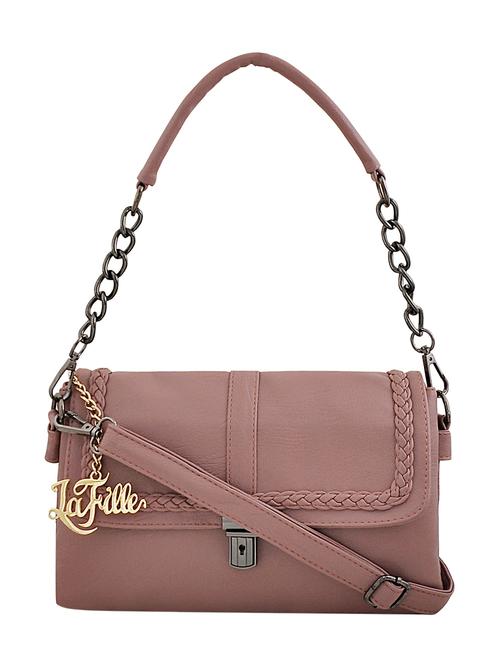 pink leatherette handbag - 13182333 - Very Small Image - 1