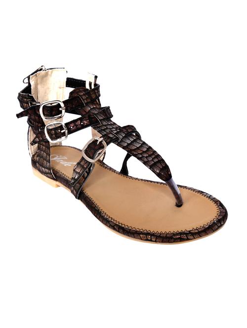multicolored faux leather sandals - 1318550 - Very Small Image - 1