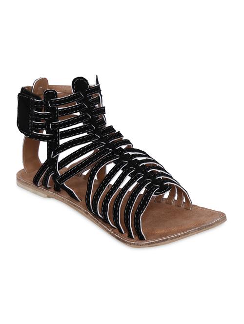 multicolored faux leather sandals - 1318565 - Very Small Image - 1