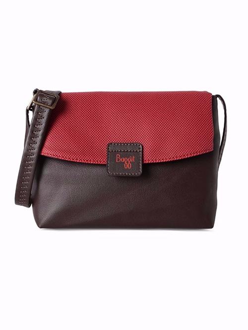 red leatherette sling bag - 13186180 - Very Small Image - 1