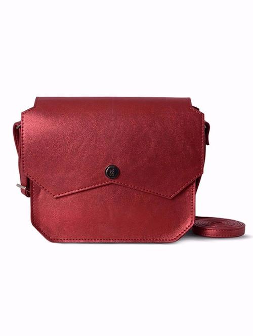 red leatherette sling bag - 13186208 - Very Small Image - 1