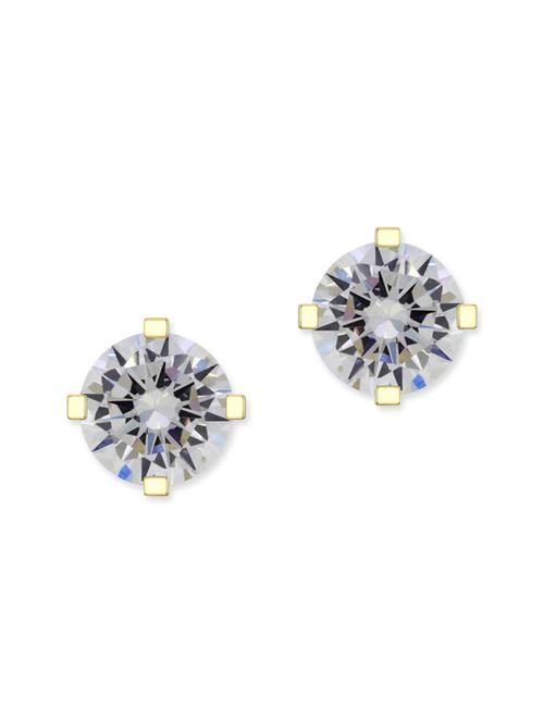 yellow silver studs earrings - 13194108 - Very Small Image - 1