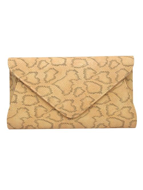 yellow leatherette clutch - 13195106 - Very Small Image - 1