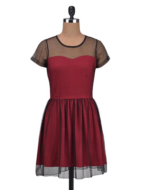 black net a-line dress - 1320253 - Very Small Image - 1