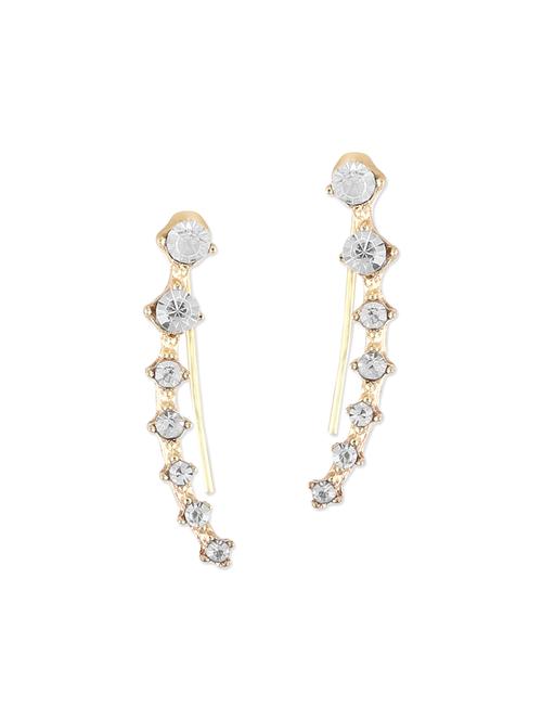 golden metal cuff earrings - 13205059 - Very Small Image - 1