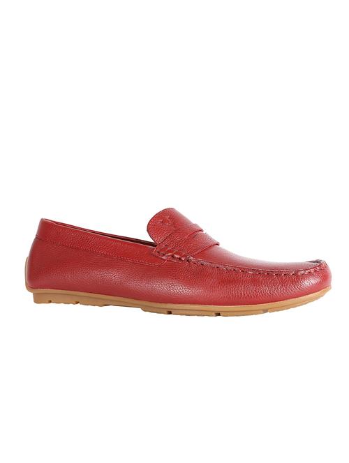 red leather slip on loafer - 13206315 - Very Small Image - 1