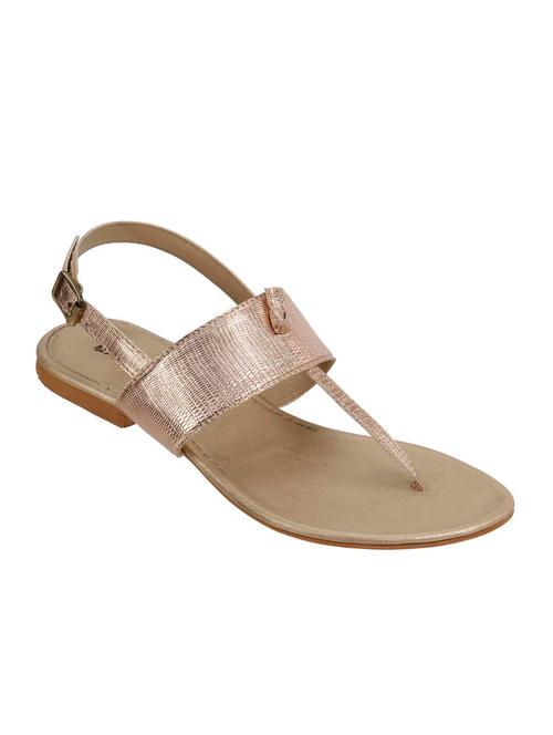 rose gold leatherette textured flats - 13207771 - Very Small Image - 1