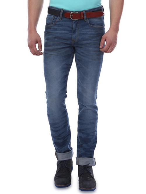 blue cotton regular jean - 13213884 - Very Small Image - 1