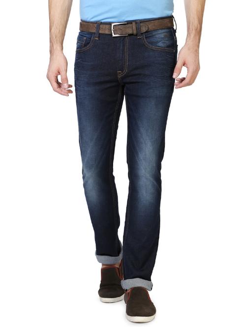 blue cotton regular jean - 13213905 - Very Small Image - 1