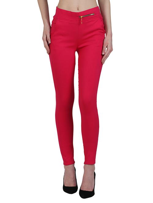 red cotton jegging - 13225389 - Very Small Image - 1