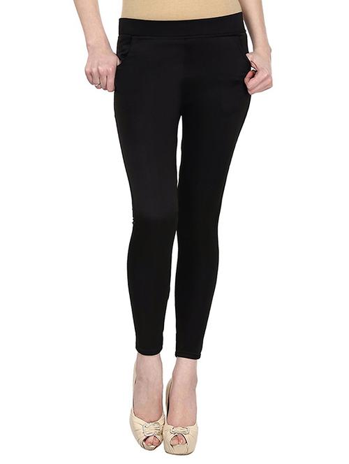 black cotton jeggings - 13225468 - Very Small Image - 1