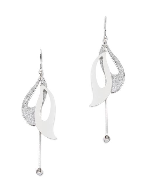 silver leaf dangler earrings - 1322633 - Very Small Image - 1