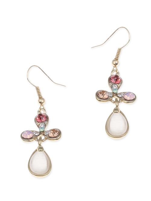 multicolored stone drop ear rings - 1322646 - Very Small Image - 1