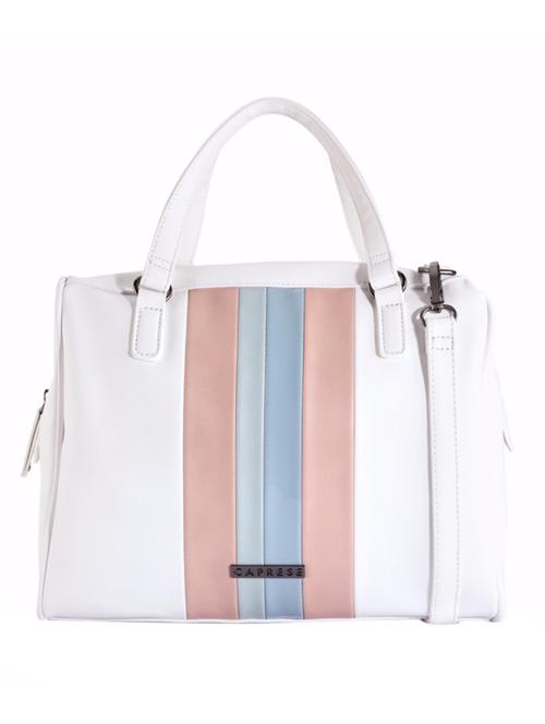 white leatherette satchel - 13228905 - Very Small Image - 1