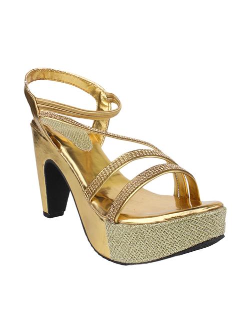 gold back strap sandal - 13230830 - Very Small Image - 1