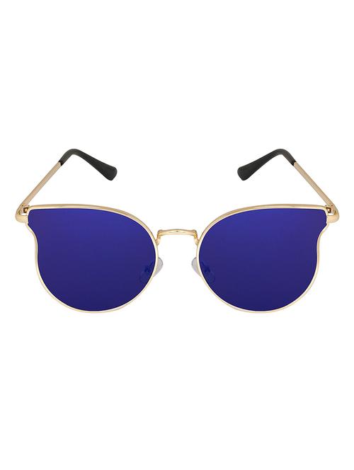 notjustiaras oversized unisex sun glasses indigo uv protected lenses - (nice to meet you) - 13231746 - Very Small Image - 1