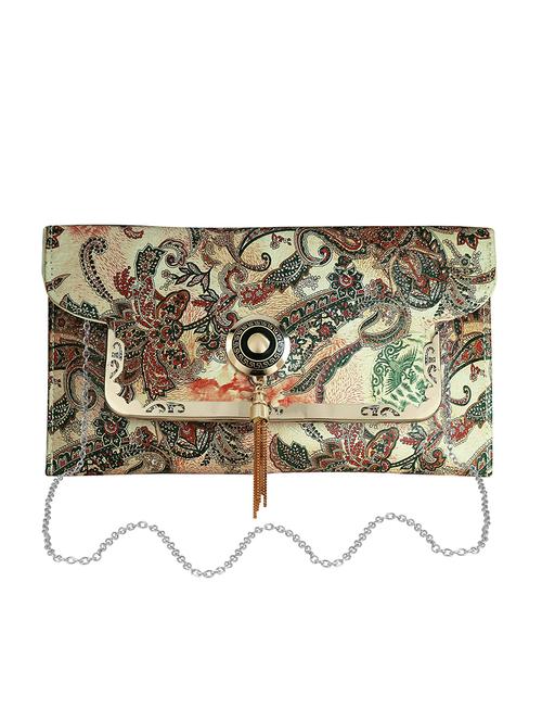 Multi coloured leather clutch - 13231856 - Very Small Image - 1